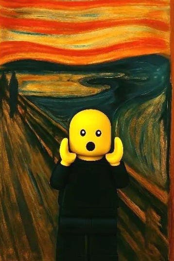 I_KONIQ - The Lego Scream in Munch Style