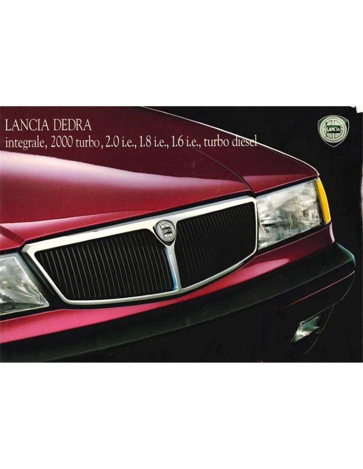 1992 LANCIA DEDRA BROCHURE NEDERLANDS, Livres, Autos | Brochures & Magazines