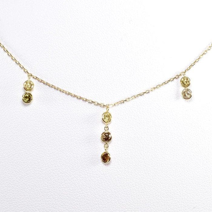 Halsketting - 18 karaat Witgoud - 2.25ct. tw. Diamant, Handtassen en Accessoires, Kettingen