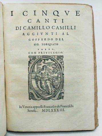 Tasso - Goffredo - 1583, Antiquités & Art, Antiquités | Livres & Manuscrits
