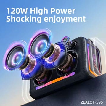 S95 Draadloze Luidspreker - 120W Speaker - 24000mAh Grote, Verzenden