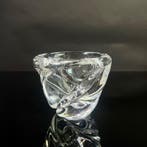 Val Saint Lambert - Vase - design sculptural torsadé de 4 kg