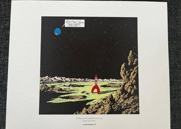 Tintin - Hergé - Série de trois tirés à part - On a marché