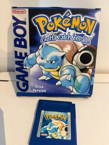 Nintendo - Gameboy Classic - Pokémon Blue - Videogame - Met, Games en Spelcomputers, Nieuw