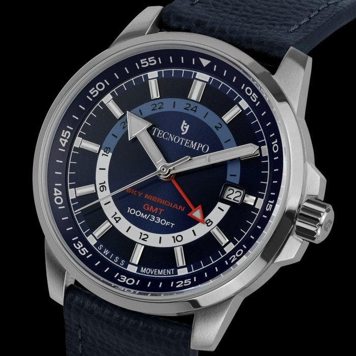 Tecnotempo - GMT - Sky Meridian - Swiss Movement - Limited, Bijoux, Sacs & Beauté, Montres | Hommes