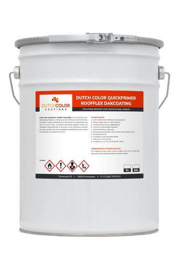 DCC Quickprimer Roofflex Dakcoating Zwart 2.5L, Verzenden, Nieuw, Zwart