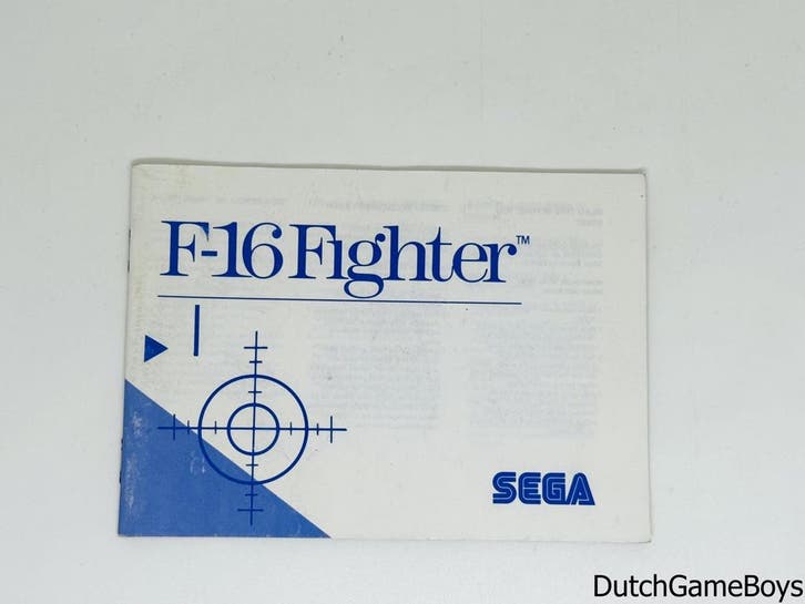 Sega Master System - F-16 Fighter - Manual, Auto diversen, Handleidingen en Instructieboekjes, Verzenden