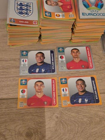 2020 Panini UEFA Euro Cristiano Ronaldo, Kylian Mbappé Niet, Verzamelen, Nieuw