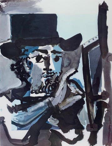 Pablo Picasso (1881-1973), after - Painter at Work - Rare