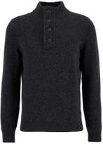 Barbour Trui Wol Patch Antraciet maat Maat 48/50 (M) Heren, Barbour, Nieuw, Grijs, Verzenden