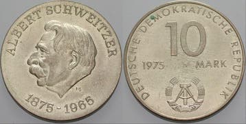 10 Mark 1975 Gedenkmunten duitse Demokratische Republik, Postzegels en Munten, Verzenden, België