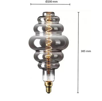 LED FILAMENT E27 PARIS DIMBAAR SMOKE 6W, Maison & Meubles, Lampes | Lampes en vrac, Verzenden