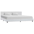 vidaXL Bedframe kunstleer wit 180x200 cm, Verzenden