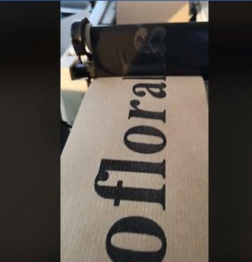 Eco bedrukt lint milieuvriendelijk (rouw)lint kraftpapier