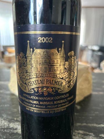 2002 Chateau Palmer - Margaux 3ème Grand Cru Classé - 1 Fles, Verzamelen, Nieuw