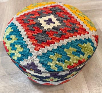 Poef Kelim - ( unused ) - handmade - Kelim - 37 cm - 37 cm