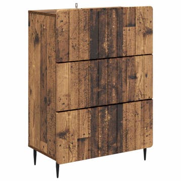 vidaXL Ladekast Oud hout 66 x 34,5 x 92 cm Bewerkt hout, Verzenden