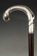 Canne de marche - Argent 800, Antiquités & Art