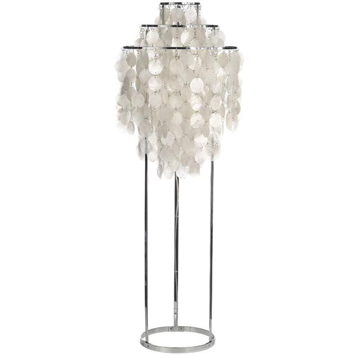 Vloerlamp Shell style lamp parelmoer, Huis en Inrichting, Lampen | Vloerlampen, Nieuw, Verzenden