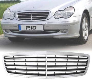 CALANDRE MERCEDES CLASSE C W203 00-07 CHROMÉ, Verzenden