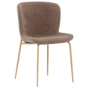De Rebellenclub Drammen Eetkamerstoel - Set Van 2 - Bruin -, Huis en Inrichting, Stoelen, Verzenden, Zo goed als nieuw, Bruin