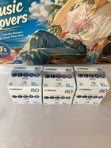 JVC, Victor MD-80QX10 - CLEAR MD 80min MiniDisc Aantal