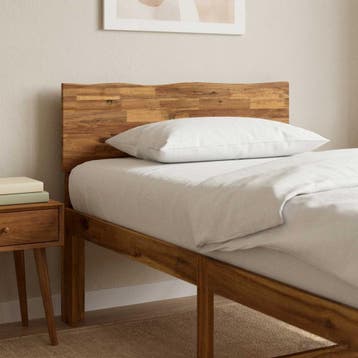 vidaXL Live Edge Hoofdbord ROSTOCK Naturel 80 cm Massief, Verzenden
