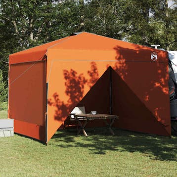 vidaXL Luifel Tent 290 x 290 x 251 cm Oranje Stof, Verzenden