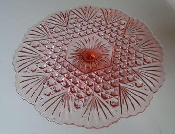 Val Saint Lambert - Dessertservies - Glas - Art deco, Antiek en Kunst