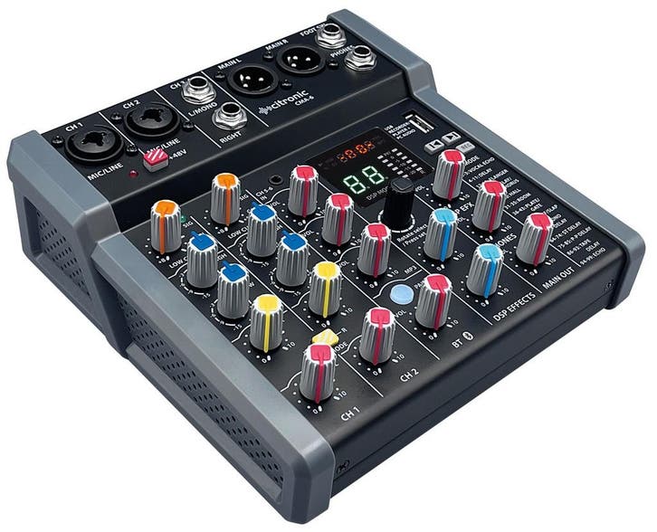 Citronic CMA-6 Mixer Met DSP, USB Play/Record/PC En, Musique & Instruments, Microphones
