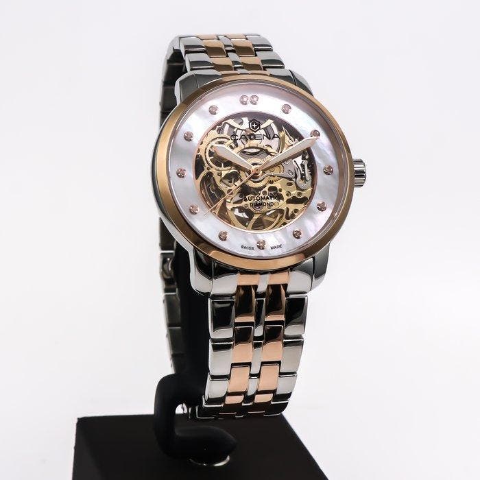 Catena - Skeleton Diamond Automatic Swiss Made Watch -, Handtassen en Accessoires, Horloges | Heren
