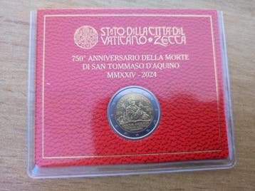 Vaticaan. 2 Euro 2024 Tommaso DAquino (2 coins) (Zonder
