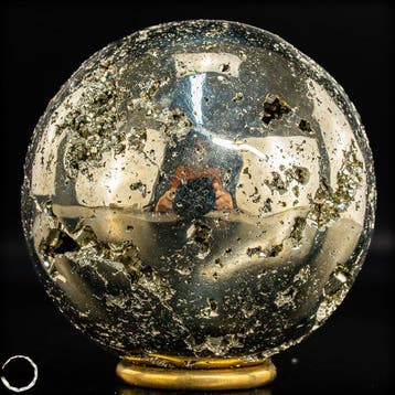 Grote natuurlijke gouden pyriet Sphere/ Druzen- 1474.75 g