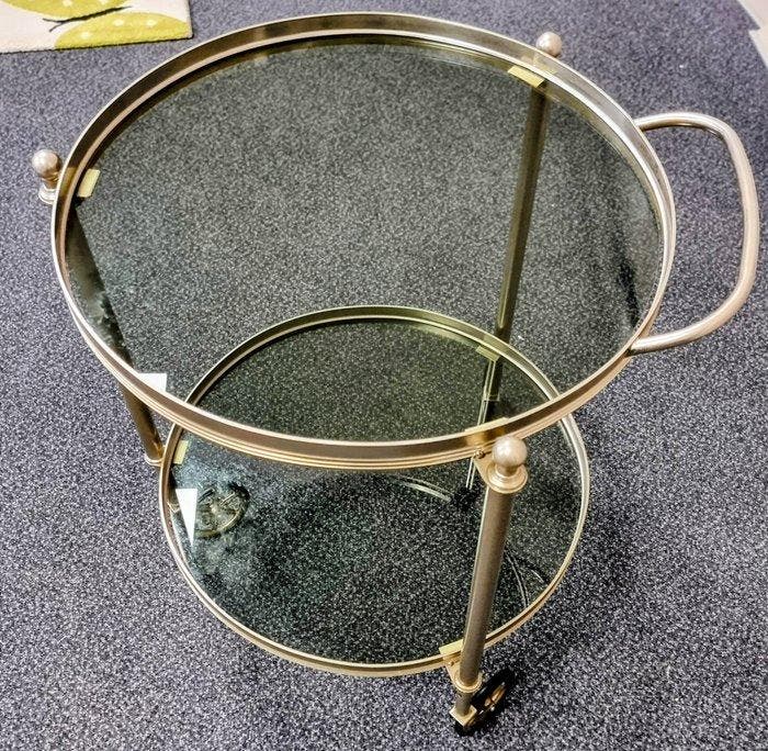 Serveerwagen - Wit metaal - Sober en elegant, Maison & Meubles, Maison & Meubles | Autre