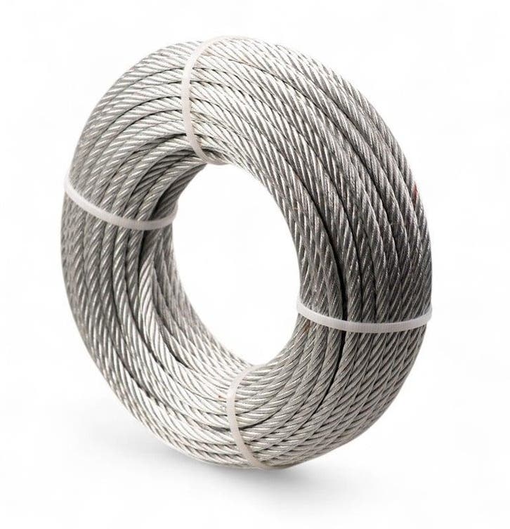 Extra soepele Staalkabel haspel 25 meter 3mm, Tuin en Terras, Overige Tuin en Terras, Verzenden