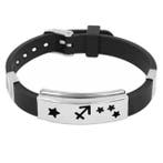 Fako Bijoux - Armband - RVS Siliconen - Sterrenbeeld -, Handtassen en Accessoires, Armbanden, Verzenden, Nieuw