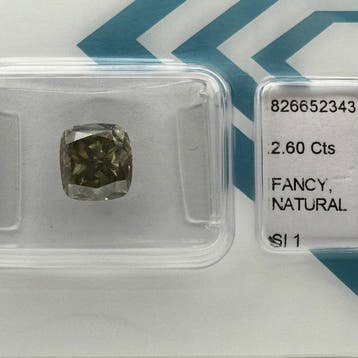 Zonder minimumprijs - 1 pcs Diamant (Natuurlijk gekleurd) -, Nieuw