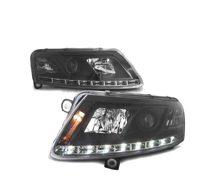 PHARES AUDI A6 C6 04-08 TRU DRL NOIR, Autos : Pièces & Accessoires, Éclairage, Envoi