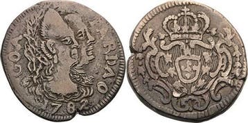 Pardao 1782 Indien-goa Maria I en Peter Iii 1777-1799, Verzenden