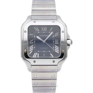 Cartier - Santos de Cartier watch LM blue - WSSA0030 - Heren
