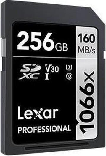 Lexar SDXC Professional UHS-I 1066x 256GB (Foto & Video), Audio, Tv en Foto, Foto | Geheugenkaarten, Verzenden, Nieuw