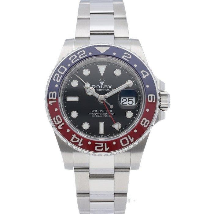 Rolex - GMT Master 2 Watch Oyster - 126710BLRO - Homme -, Handtassen en Accessoires, Horloges | Heren