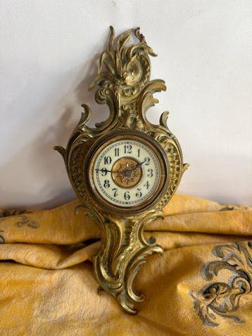 Miniatuur Cartel-klok - Brons, Messing - 1850-1900