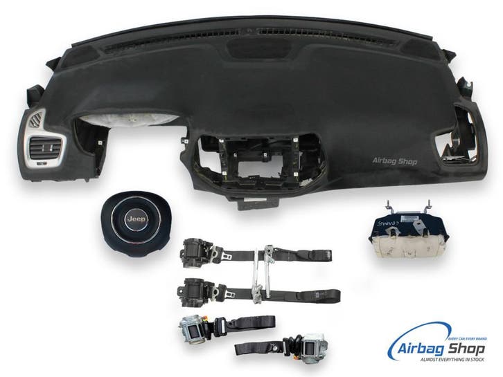 Airbag set Dashboard zwart speaker Jeep Compass (2016-...), Auto-onderdelen, Overige Auto-onderdelen, Gebruikt, Jeep