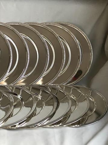 Service de table pour 12 personnes - Plaqué(e) argent