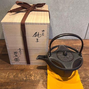 Gietijzeren Chshi (schenkvessel voor sake en thee) met
