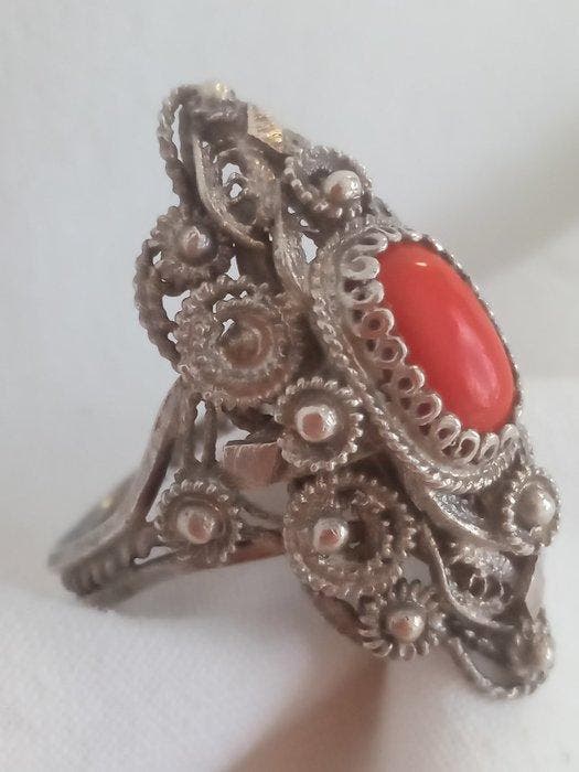 Zilver - Ring, Antiquités & Art, Art | Art non-occidental