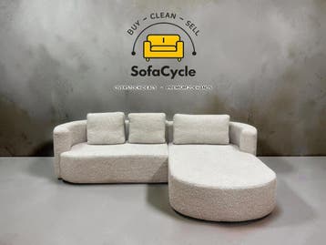 Hoekzetel wit in teddystof met slaapfunctie – overstock, Verzenden