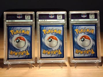 Pokémon - 3 Graded card - Charizard, Venusaur, Blastoise, Nieuw