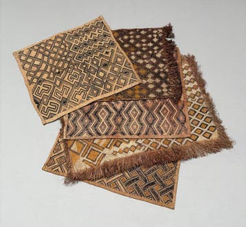 5 x Shoowa - Shoowa-Kuba - DR Congo (Zonder minimumprijs), Antiek en Kunst, Kunst | Niet-Westerse kunst